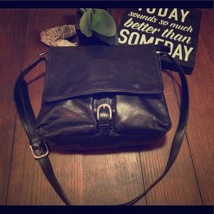 Marianelli black leather bag